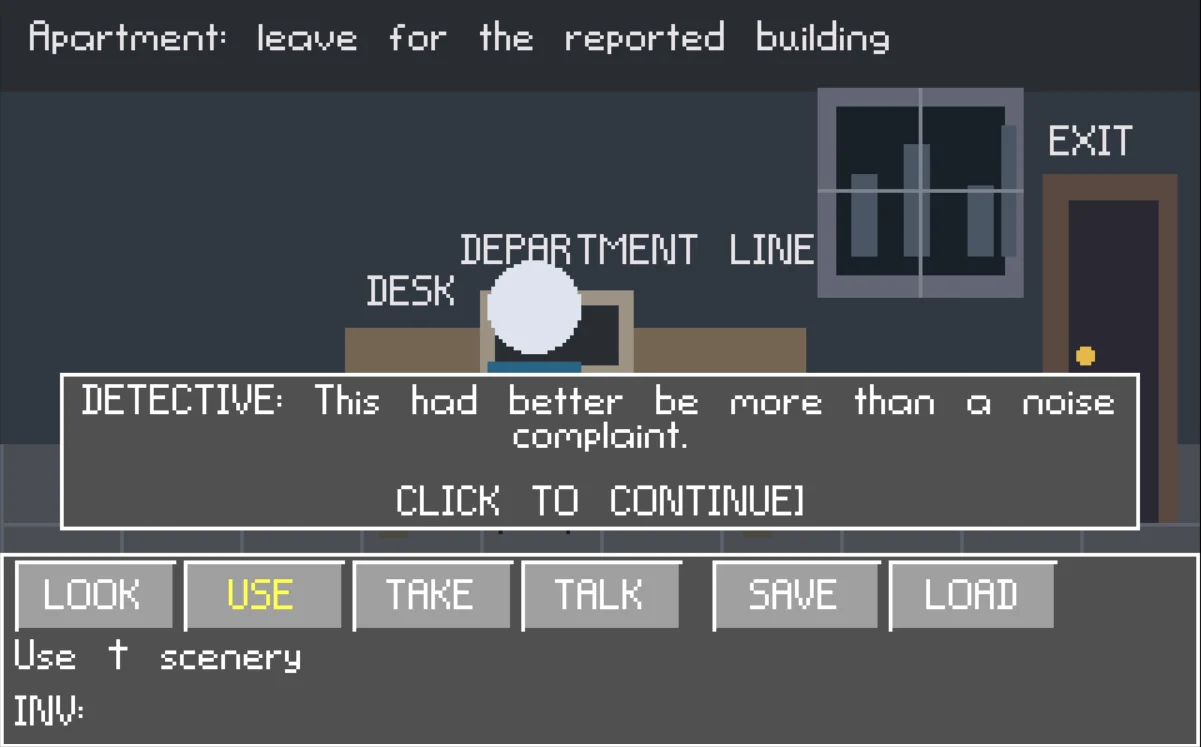 Case-Zero gray-box development screenshot, scene 1