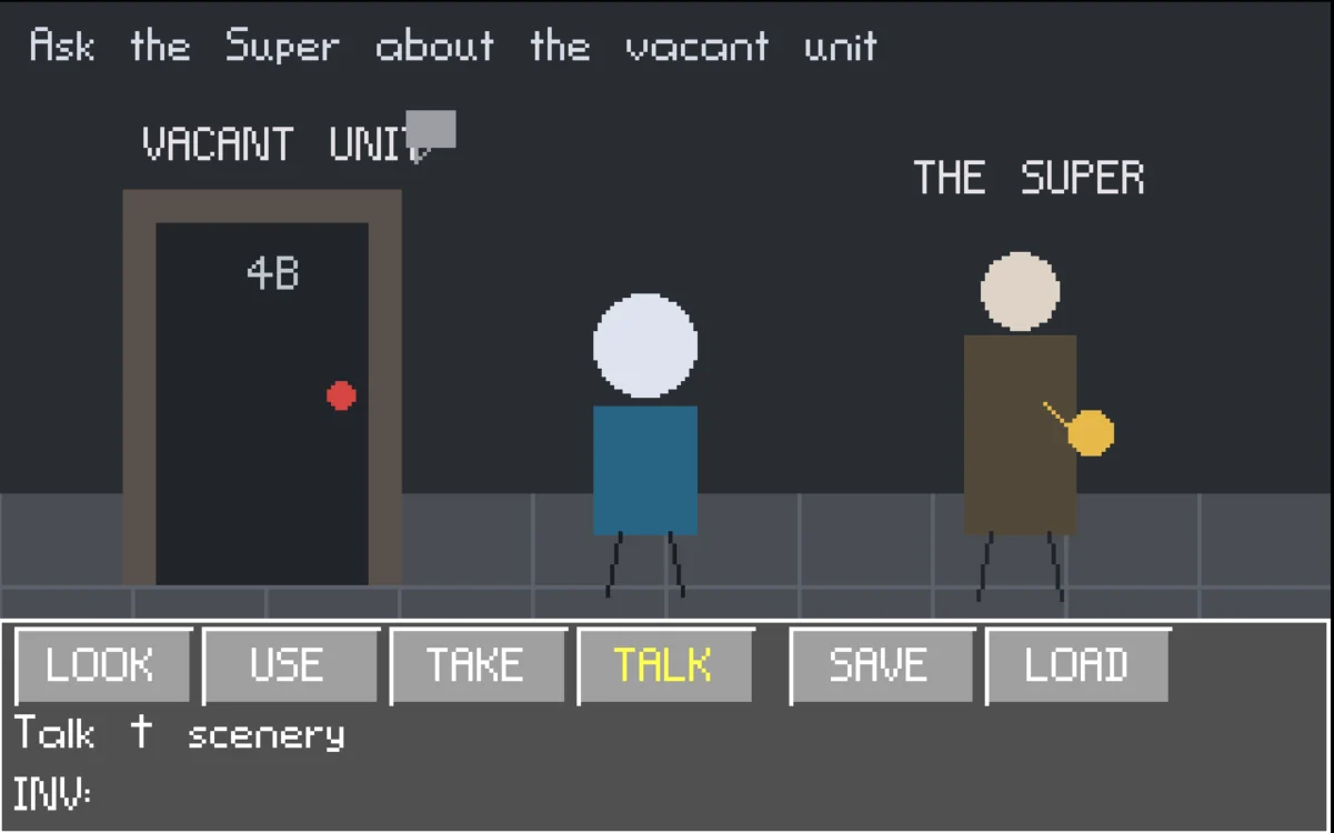 Case-Zero gray-box development screenshot, scene 2
