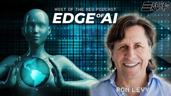Edge of AI podcast launch artwork featuring Ron Levy