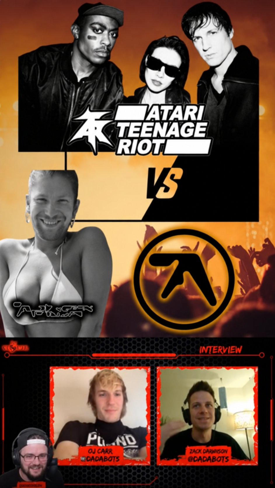 Atari Teenage Riot vs Aphex Twin video preview