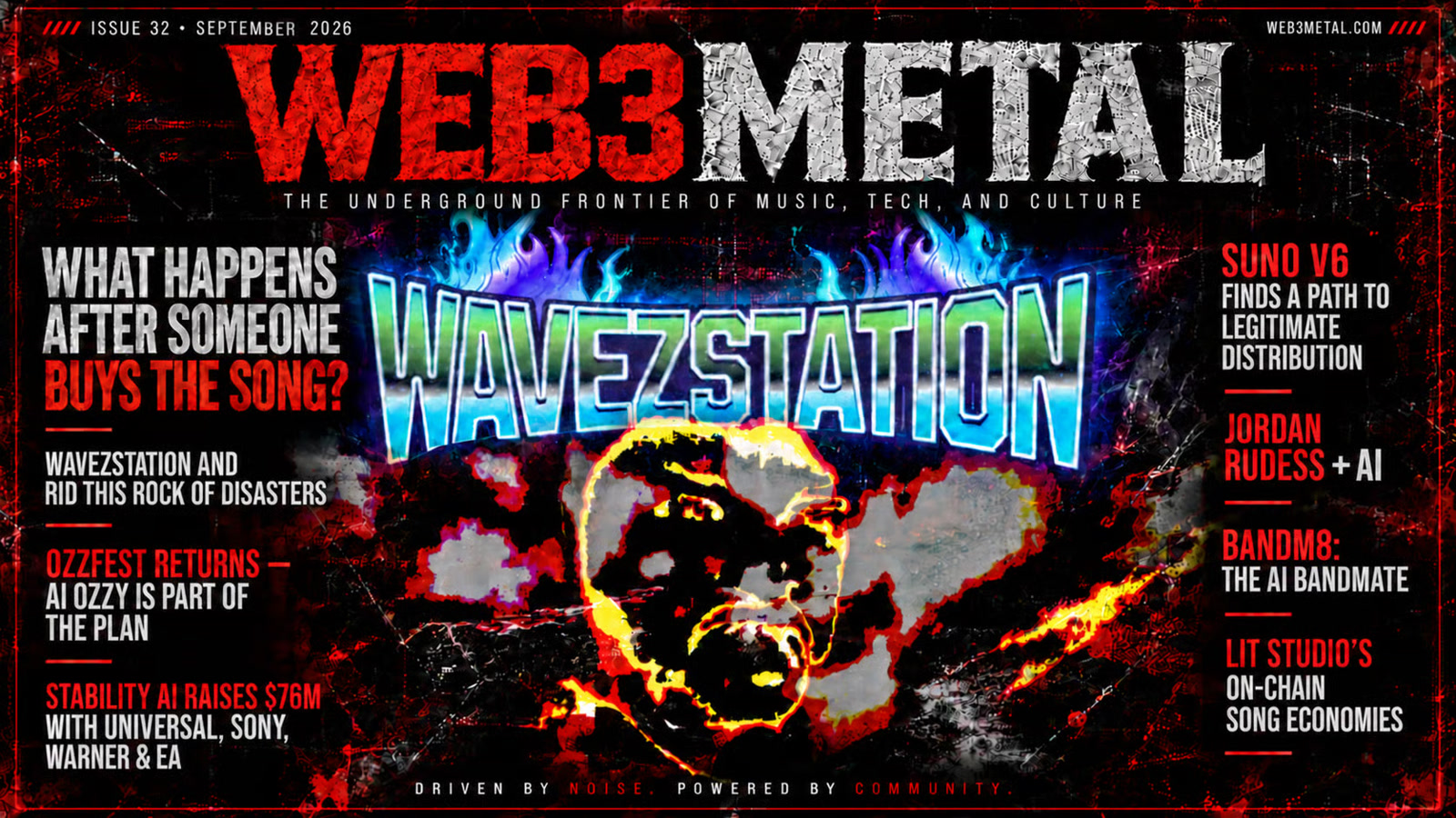 Web3 Metal newsletter · Issue 32 cover: What Happens After Someone Buys the Song?